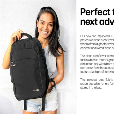 slash proof backpack for travel.